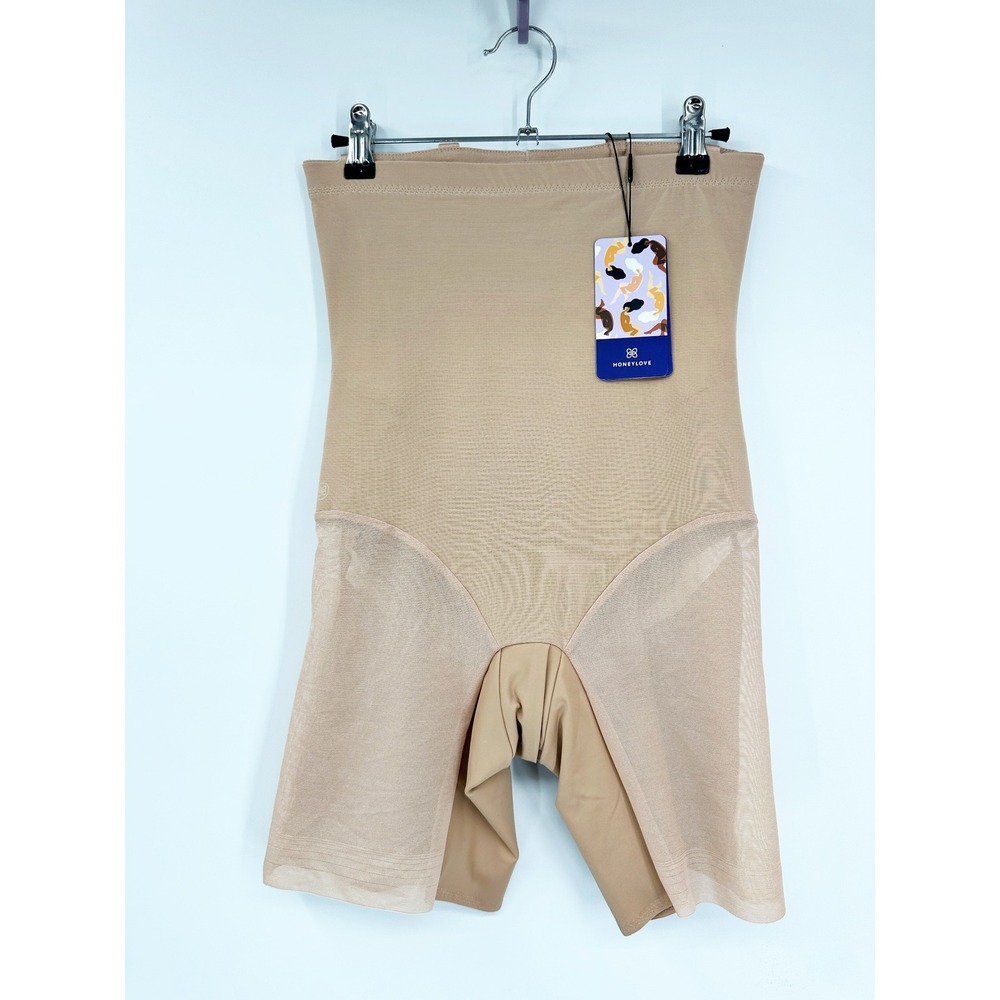 Honeylove SuperPower Short Size Medium Sand Shapewear Sculpting Wedding Formal